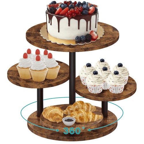 Tier wooden cupcake stand - 4,