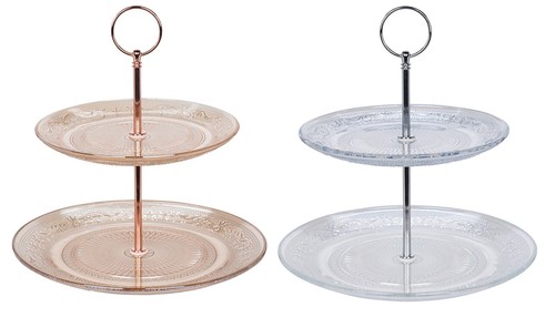 Tier glass cake - glass,
