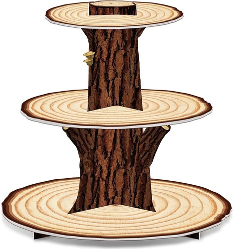 Wooden cupcake stand cake - wooden,