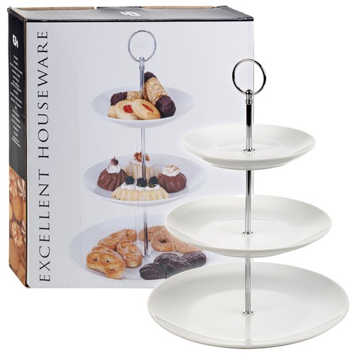 Layer tier ceramic white - 3,