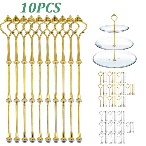 10pcs tiers cake - tiers, plate