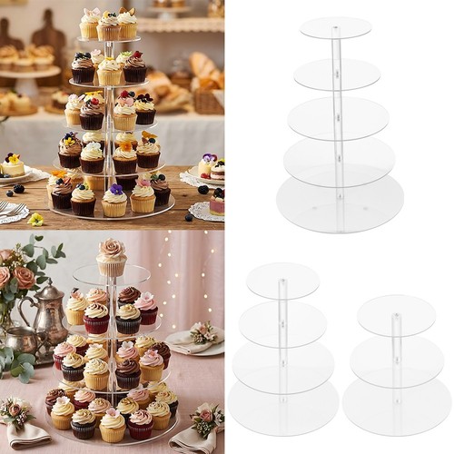 Tier clear acrylic cake - clear,