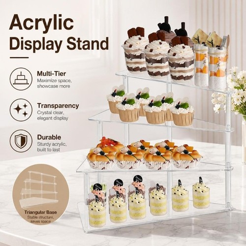 Clear acrylic cupcake stand - clear,