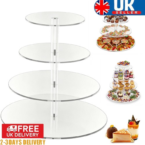 Acrylic cake stand tier - stand, 4