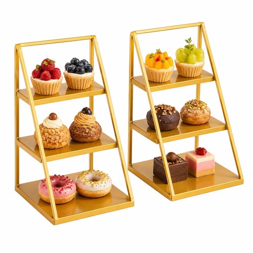 Gold tier cupcake stand - 3,
