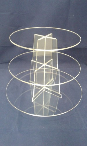 Tier round acrylic cup cake - round,